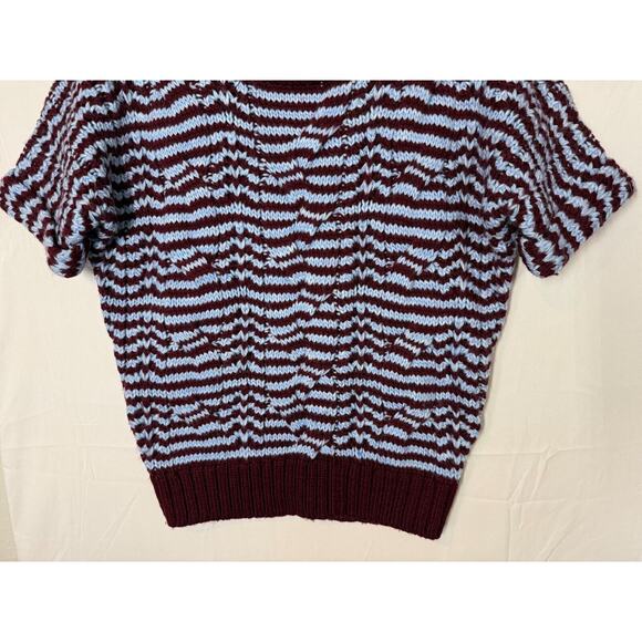 NEW American Eagle Chunky Knit Sweater Womens Size Small Oversized Short Sleeve - Picture 3 of 10
